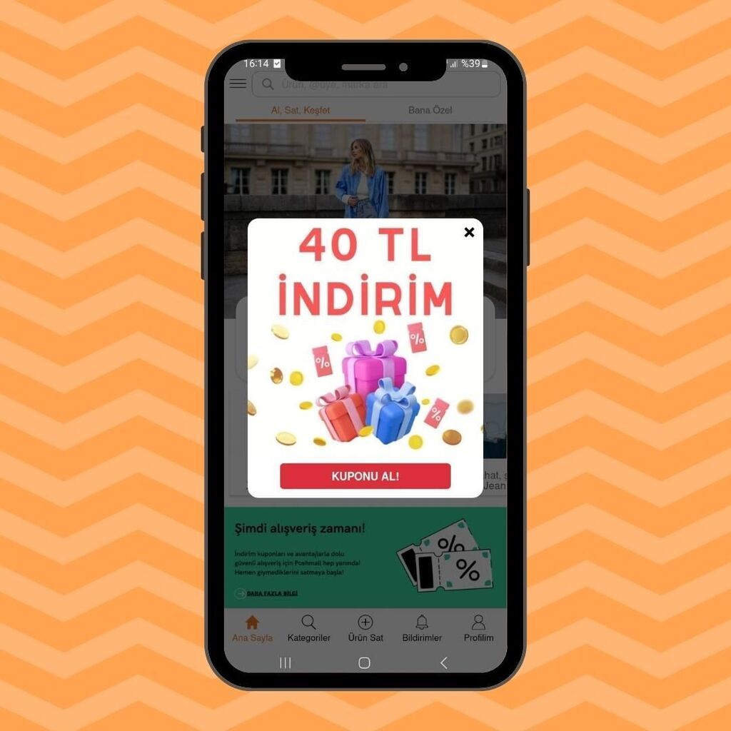 Hayatına bu şekilde girsek ne yapabilirsin! 

Uygulamada pek çok indirim kuponu dağıtıyoruz! Bu kuponlardan ilk olarak uygulamayı yüklemiş ve bildirimleri açık olan kullanıcılarımız haberdar oluyor! Bu nedenle bildirimlerini açık tuttuğundan emin ol!

Bü… instagr.am/p/Cr1FBP9r_QQ/