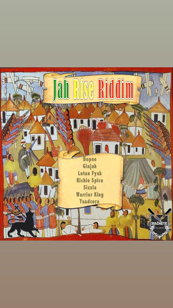 MacheteRecords's tweet photo. Check Out The New Riddim! From Machete Records! Jah Rise Riddim!Featuring #bopee #ginjah #lutanfyah #richiespice #sizzla #warriorking #yaadcore
https://t.co/49afDKun2J
@GINJAHMUSIC @lutanfyah1 @1RichieSpice @SizzlaKalonji @Warriorking9 @iAmYaadcore @MacheteRecords https://t.co/NS8lICUWk7