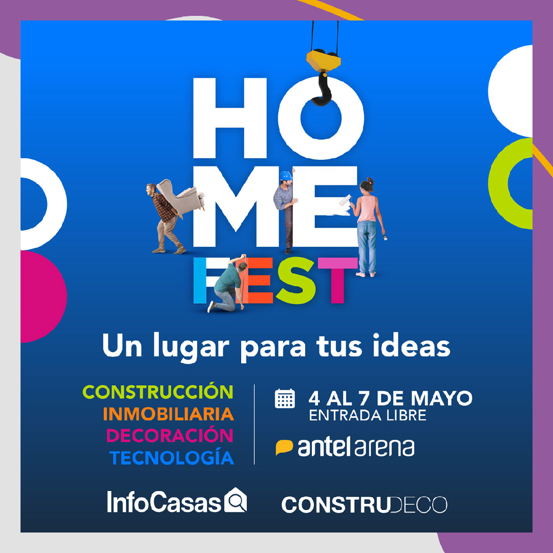 antelarena's tweet photo. ¡Comenzó una nueva edición de #HomeFest en #AntelArena! 🏠 Hasta el domingo te esperamos para conocer, inspirarte y asesorarte, sobre construcción, propiedades, decoración y tecnología. 💡 Conocé la agenda de actividades y todos los detalles en https://t.co/x9oETJNP7H https://t.co/kzKgyxLv6Z