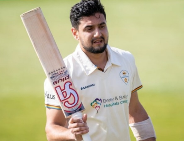 A half-century today for Haider Ali in the County Championship as he made 54 for Derbyshire versus Leicestershire at Derby #CountyCricket2023 #Cricket