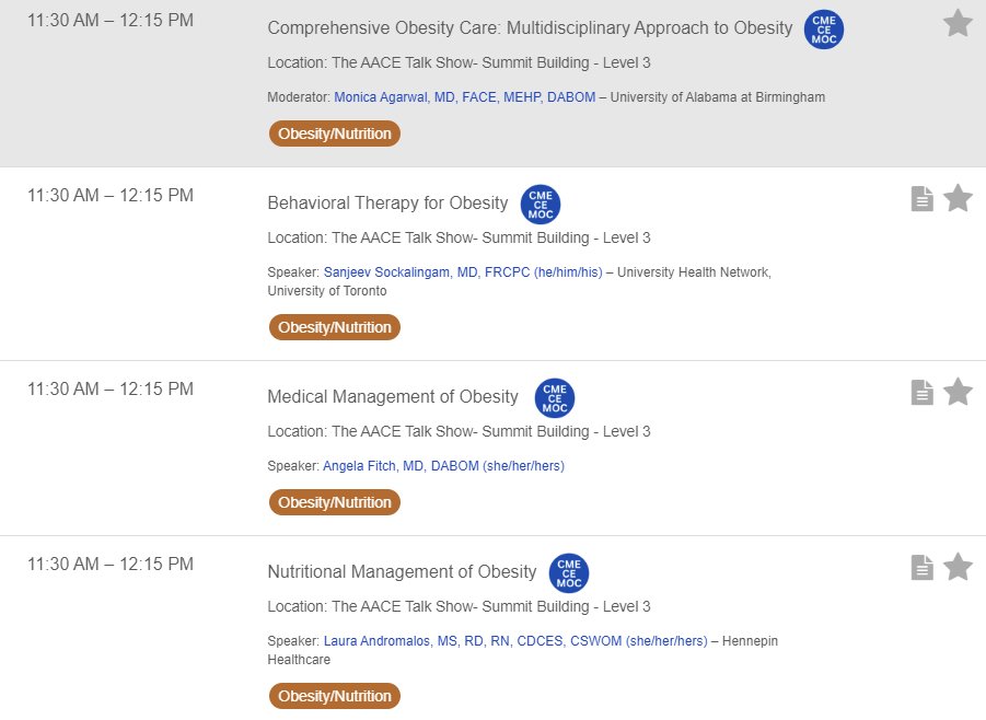 monicaagar21's tweet photo. Looking forward to Comprehensive Obesity Care: Multidisciplinary Approach to Obesity https://t.co/b6m7ItTJnu #WeAreAACE #obesity #AACE2023 @LAndromalos @SanjSockalingam @DrAngelaFitch https://t.co/2Dn6WT5eu2