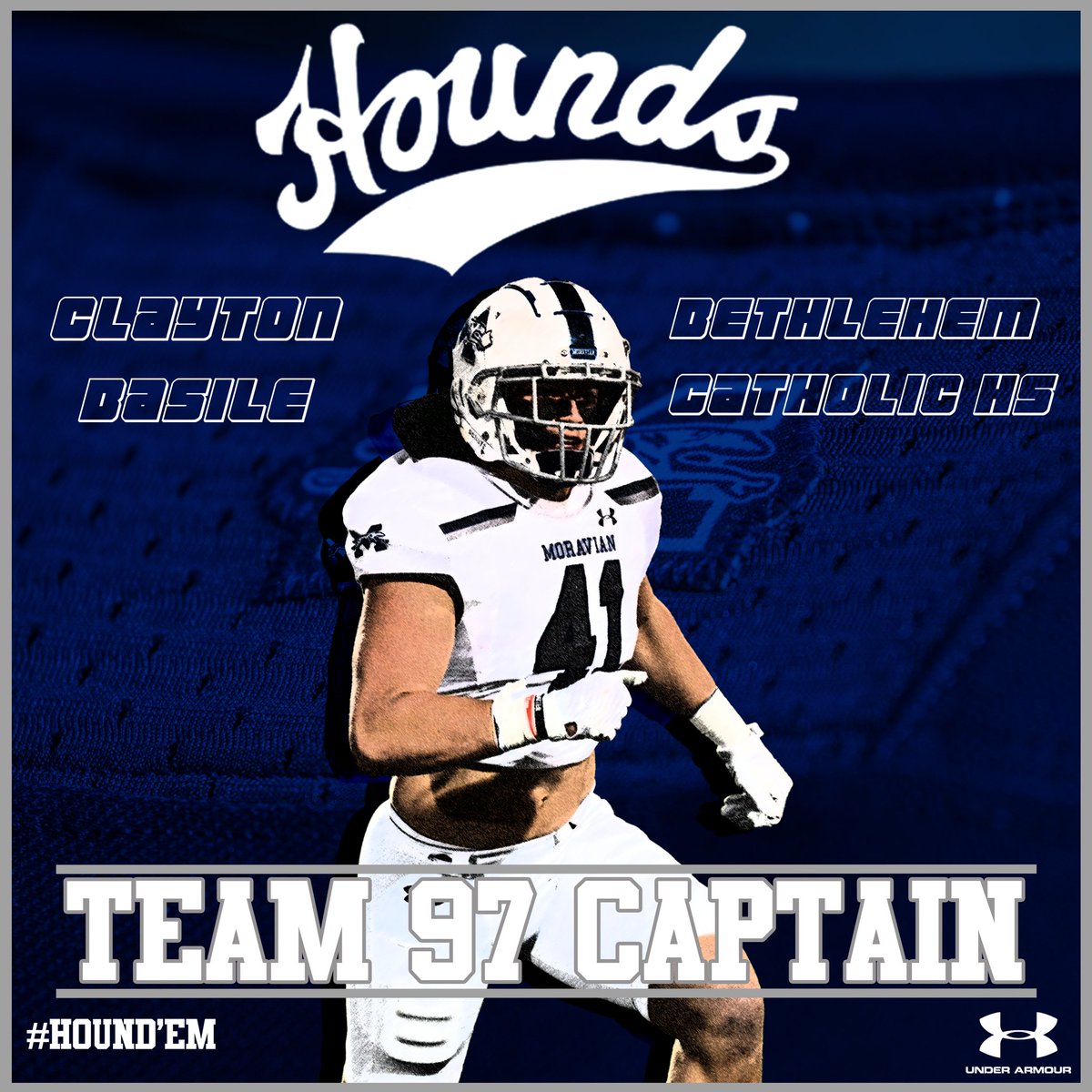 MoravianFB's tweet photo. As voted by the 2023 Hounds in our final days of Spring Ball - Your Defensive Captains for #Team97 - Clayton Basile LB, and Chad Newhard, DB! https://t.co/Wk5iyB2ldI