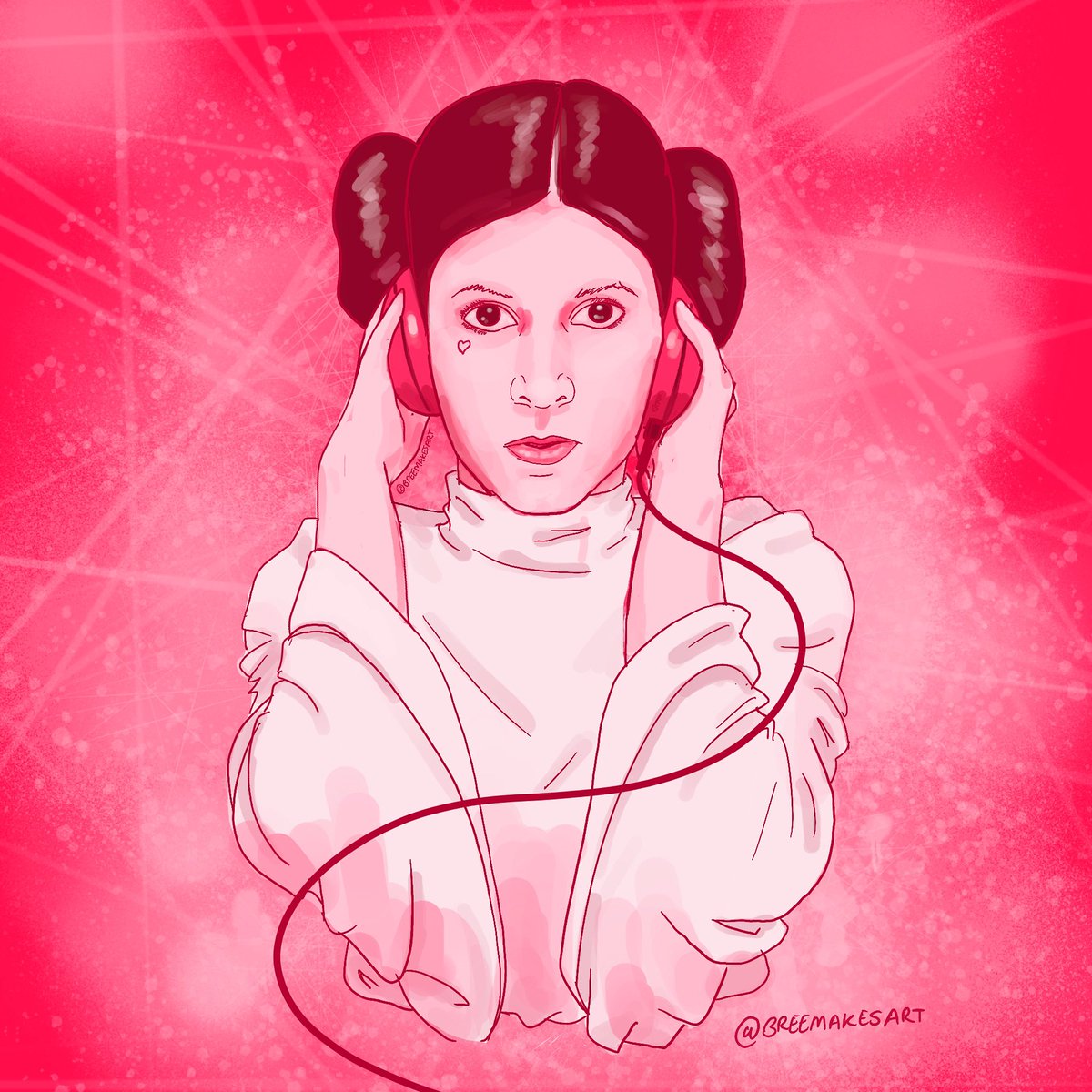 breemakesart's tweet photo. https://t.co/rjrEocZNK3 my contribution to May the 4th 😎 🎧 

Art by Bree
IG @breemakesart https://t.co/rRlDl494rW