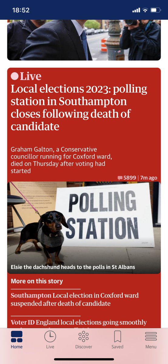 That’s my girl on the homepage of <a href="/guardian/">The Guardian</a> 🫶🏻