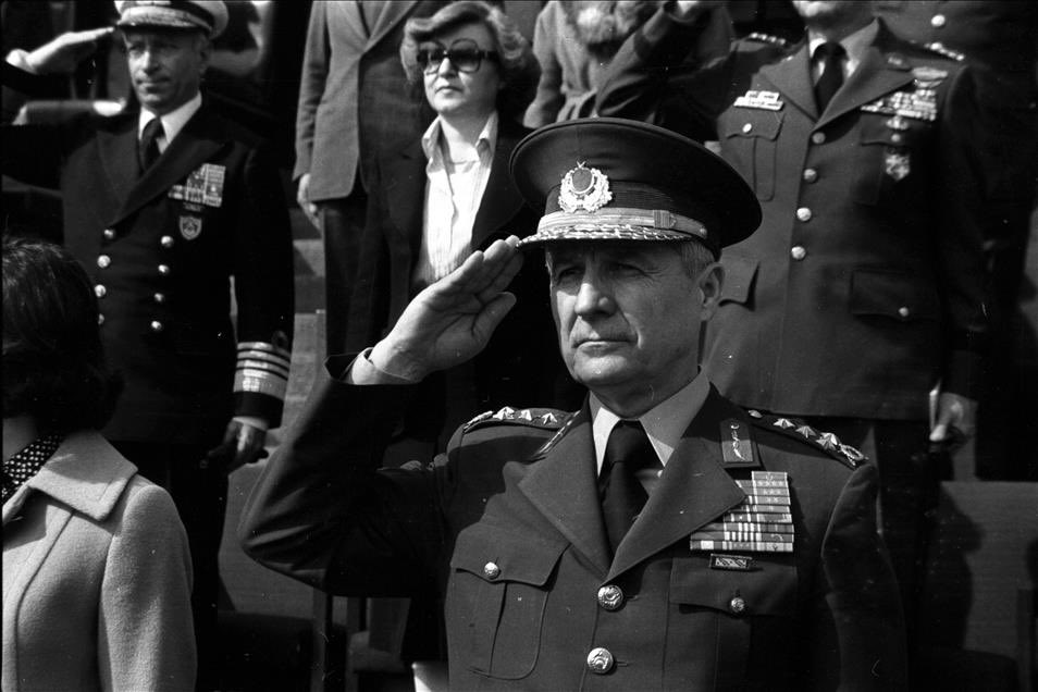 6 Mart 1978'de yeni görevini teslim alan Genelkurmay Başkanı Orgeneral Kenan Evren.