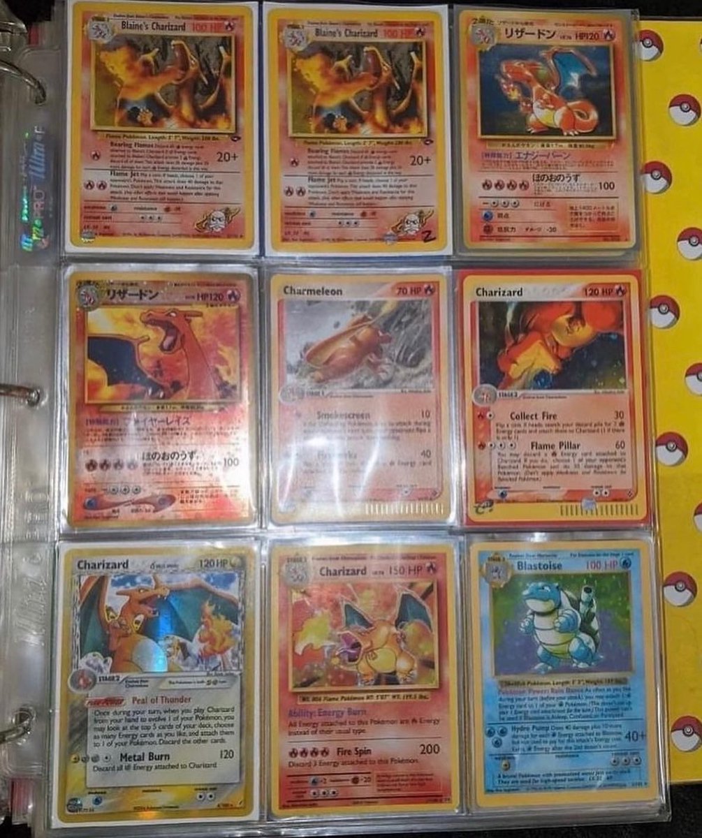 charizardseller's tweet photo. Pokémon binder available now $995 dm to purchase serious buyers only 
@BUYSELLTRADETCG https://t.co/b2pJlxWB0p