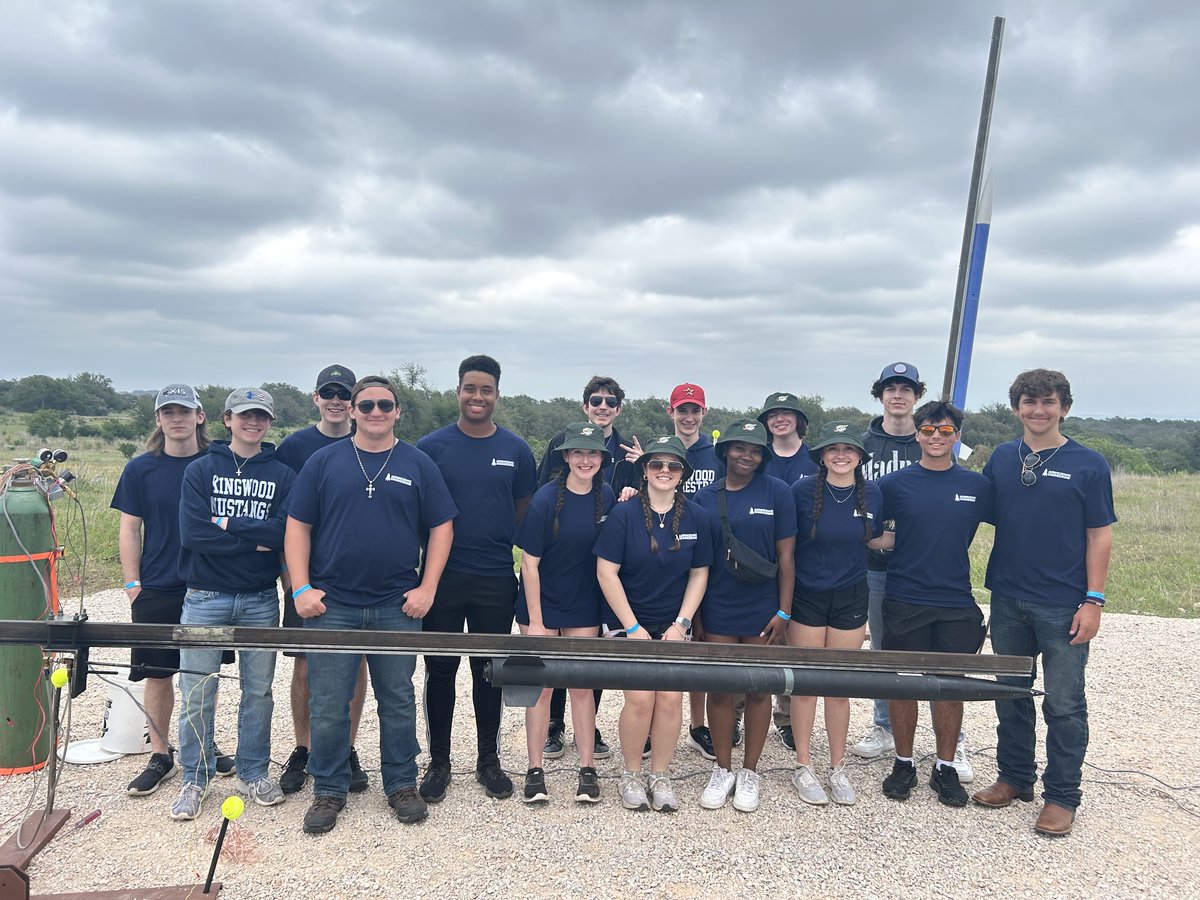 HumbleISD_KHS's tweet photo. "Rocket Science?" Indeed!  KHS Aeroscience students have been working all year for this!  Under the direction of teacher, Kevin Thomas.  They are ready for launch!  Thanks for the photos, Mrs. Tidey!  https://t.co/uUcR9flexc https://t.co/SkTC9G1p8L