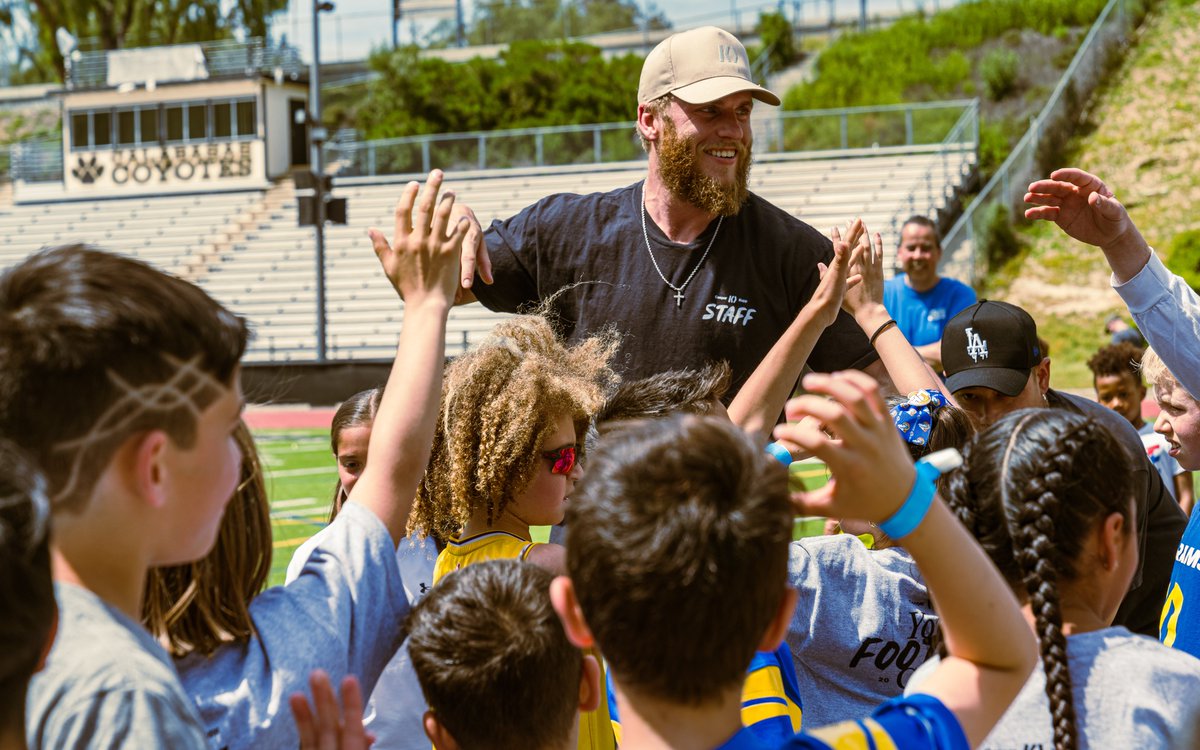.@RamsNFL WR @CooperKupp kicked off his first annual youth football camp, Camp CK 🏈
