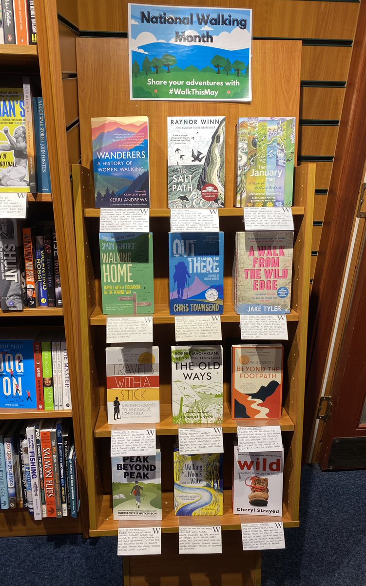 Looking for some literary inspiration to celebrate #NationalWalkingMonth?

Whether it's a memoir about a long-distance hiker or a guide to local trails, there's a book out there that will get you moving. Happy reading and happy walking! 🚶📚

#WalkThisMay
#Waterstones 
#Books