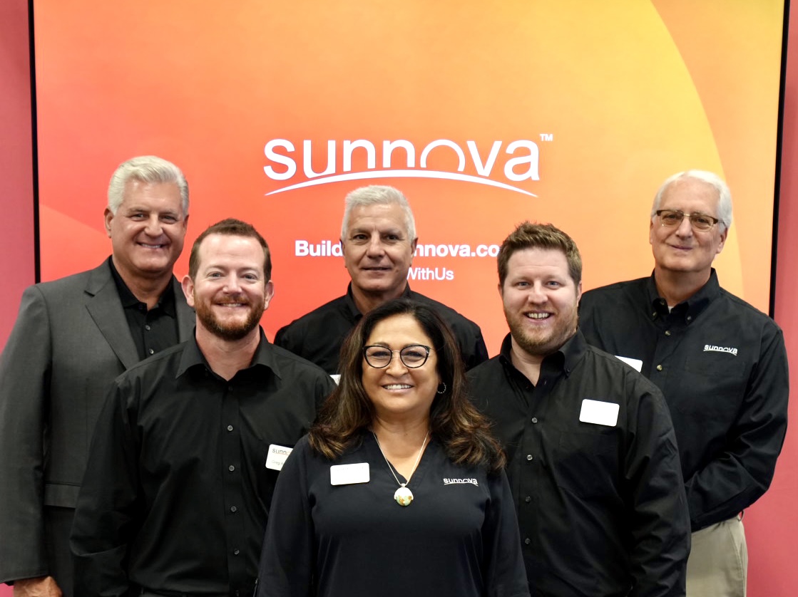 SunnovaEnergy's tweet photo. We’re taking it up a notch at @PCBC_TheShow with an in-booth lineup of activities, including having experts in the #energy &amp; housing sectors on hand &amp; a happy hour. Plus, we're sponsoring the Housing 2.0 workshop.

Visit us at Booth 433 to learn how to #BuildWithSunnova. https://t.co/8ZEPbJGsBQ
