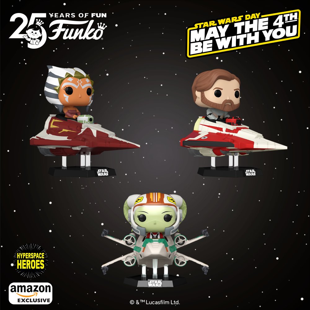 Funko on Twitter "Give these Amazon Exclusive Hyperspace Heroes Pop! Rides a safe place to land