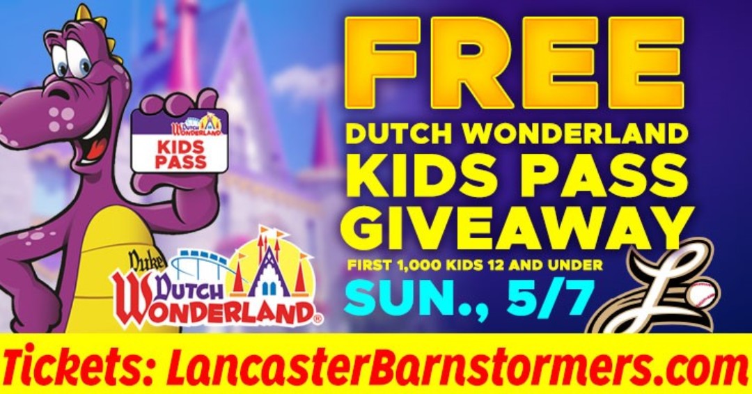 LancEarlyEd's tweet photo. Looking for something to do this weekend? The Barnstormers will give free Dutch Wonderland passes to the first 1,000 kids 12 and under on Sunday, May 7th! https://t.co/ABlCClxDe1