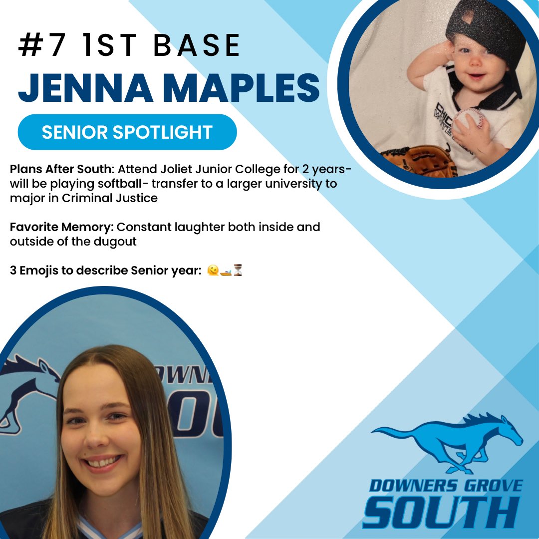 DGSsoftball's tweet photo. Happy Senior week! Did you guess our third senior correctly? Get to know Jenna Maples
#NameThatSenior #BabyPic #WhoIsThat #RideWithUs #GiddyUp #DGSPride #GameDay #stangup @dgssports https://t.co/4srX2V9fJK