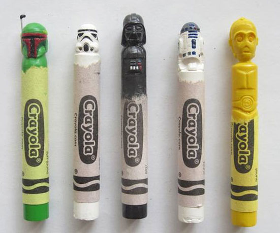 CrayonCollectio's tweet photo. May the fourth be with you! These amazingly detailed crayon carvings are by artist @mumblestohimself 🖍 https://t.co/FVPeHzGsEj
