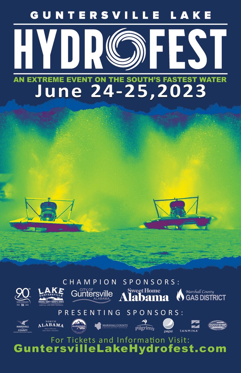 This year's poster is 🔥🤌🥵

guntersvillelakehydrofest.com

#lakeguntersville #Guntersville #explorelakeguntersville #GuntersvilleLakeHydroFest #HydroFest #boatracing #race #poster