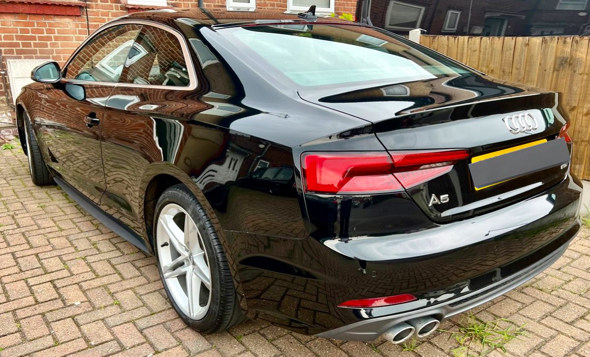 jhudds's tweet photo. The beast is clean, new plates on #audia5 #audicoupe #privatereg https://t.co/6W0pIBuVmS
