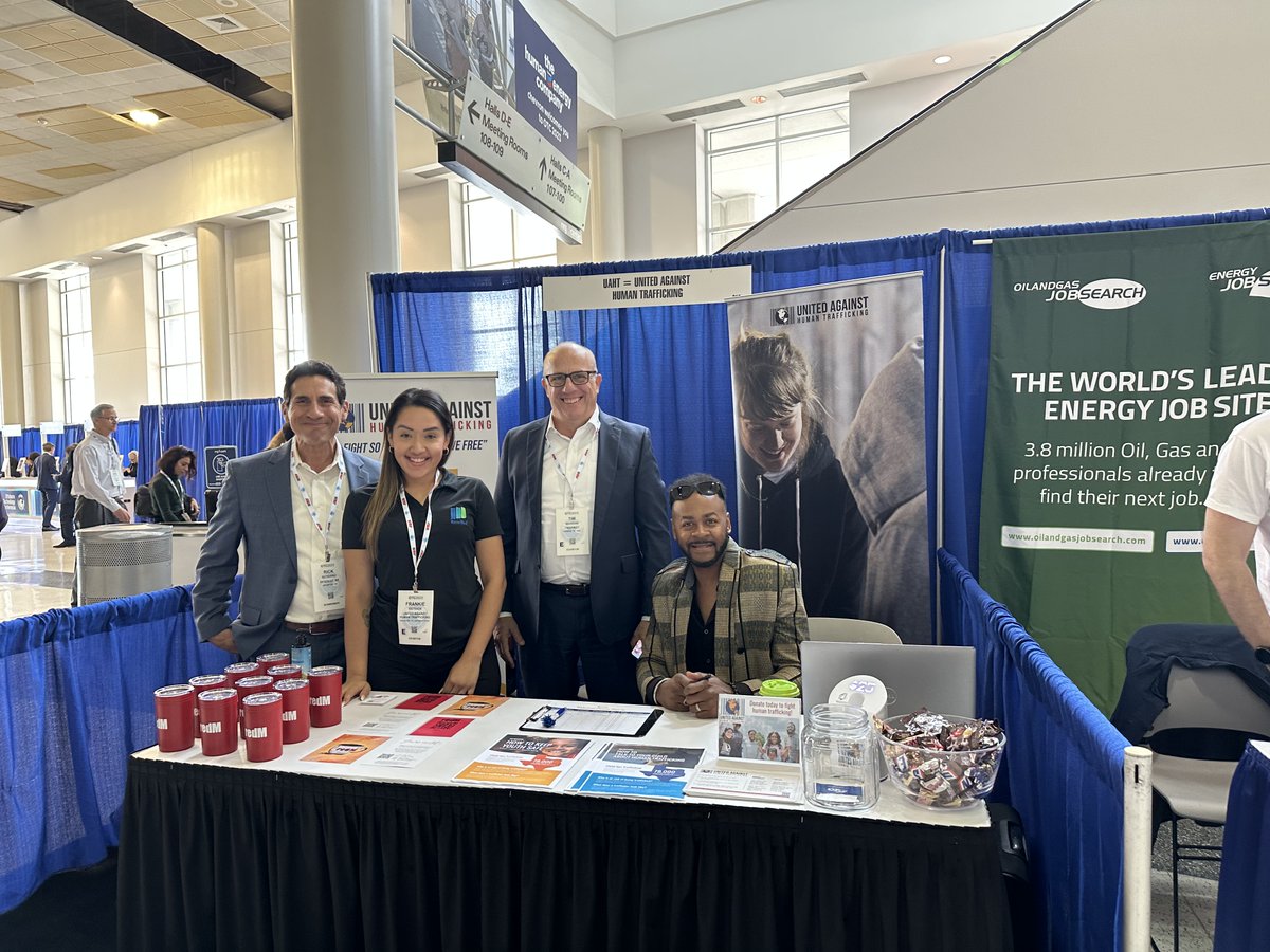 United against trafficking at #OTC2023. Our collab with OCT drives change. Together for a future without exploitation. #EndHumanTrafficking #UAHT