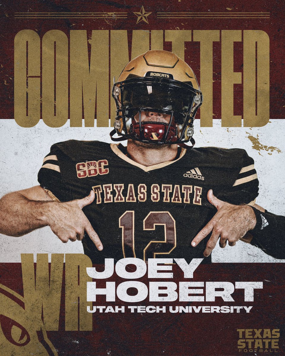 COMMITTED‼️💯

<a href="/CoachStutzmann/">Craig K. Stutzmann</a> <a href="/GJKinne/">GJ Kinne</a> 
<a href="/TXSTATEFOOTBALL/">Texas State Football</a> 

#EatEmUp