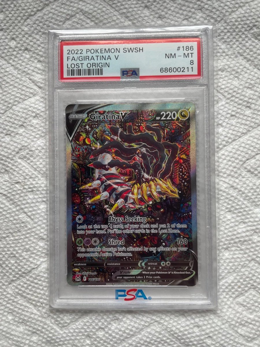 charizardseller's tweet photo. Giratina card available now $250 dm to purchase serious buyers only @BUYSELLTRADETCG https://t.co/Ci0oafsSim