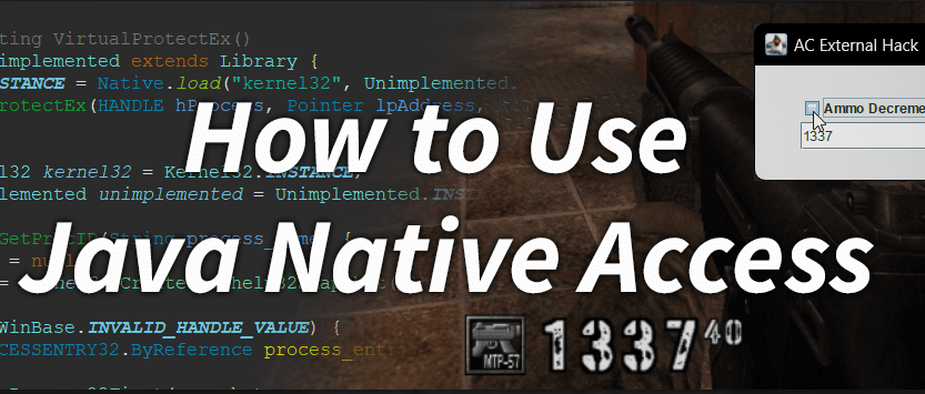 GuidedHacking's tweet photo. 🎮 Java Game Hacking Course Chapter 3
🔍 JGH103: Java Native Access
🎯 Master JNA &amp; JNI for Memory Manipulation
🔧 Native Library Example &amp; Setup 
🚀 Simplify calls to Windows API
🔗https://t.co/Y9Ic64qM4b https://t.co/YGQML3R8RZ