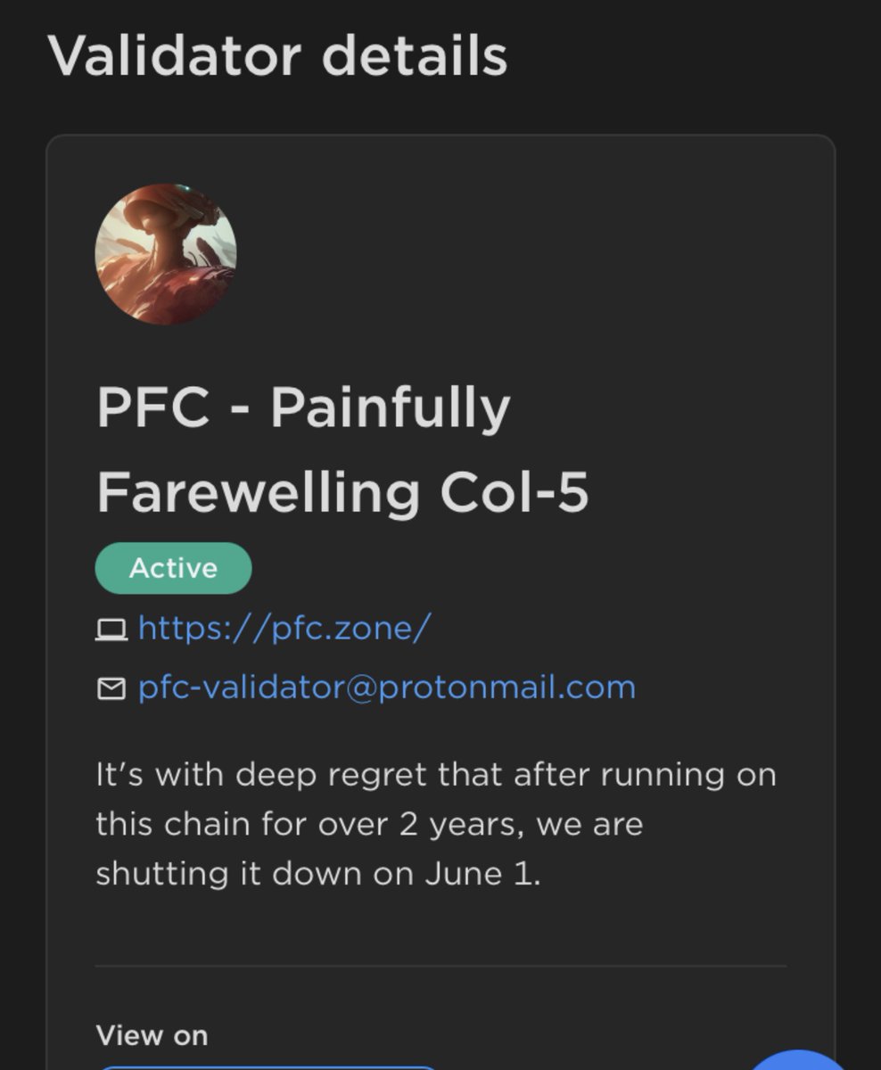 Newoone_'s tweet photo. @CosmoSreXx @PFC_Validator I just saw it today so I redelegate…  really sad for me. That guys are doing so much work for Lunc.. https://t.co/cZ9gMQ33vt