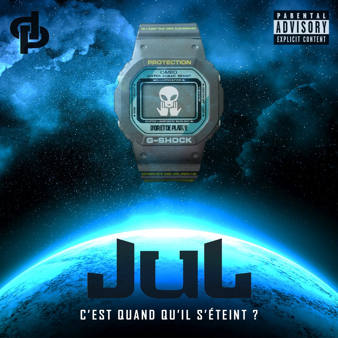 laziz_zz's tweet photo. LZA CREATION : J’ai l’honneur de vous présenter ma participation pour la cover du prochain album du J @juldetp
« C’est quand qu’il s’éteint » 🛸
Vos RT et FAV sont les bienvenues 🫶🏽
#coverjul #jul #lovni #lej #lalettre #lamachine #cestquandquilseteint #gshock #casio https://t.co/0okKbyJPiN