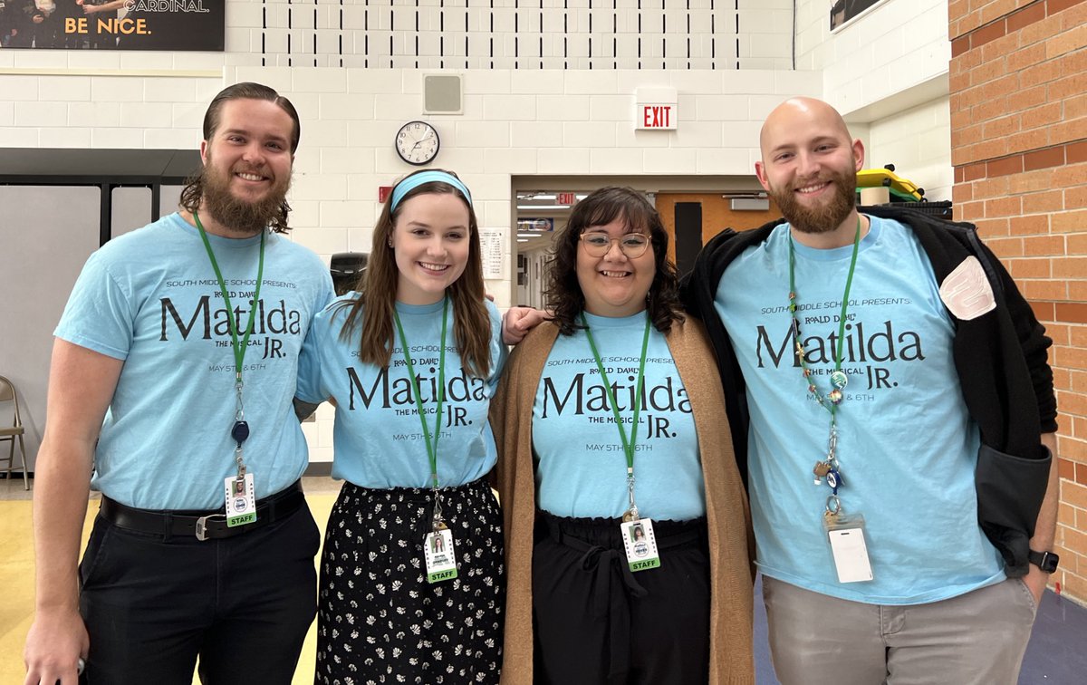 1 show down, 4 to go! Couldn’t imagine working with any other team, love these folks. #Matilda