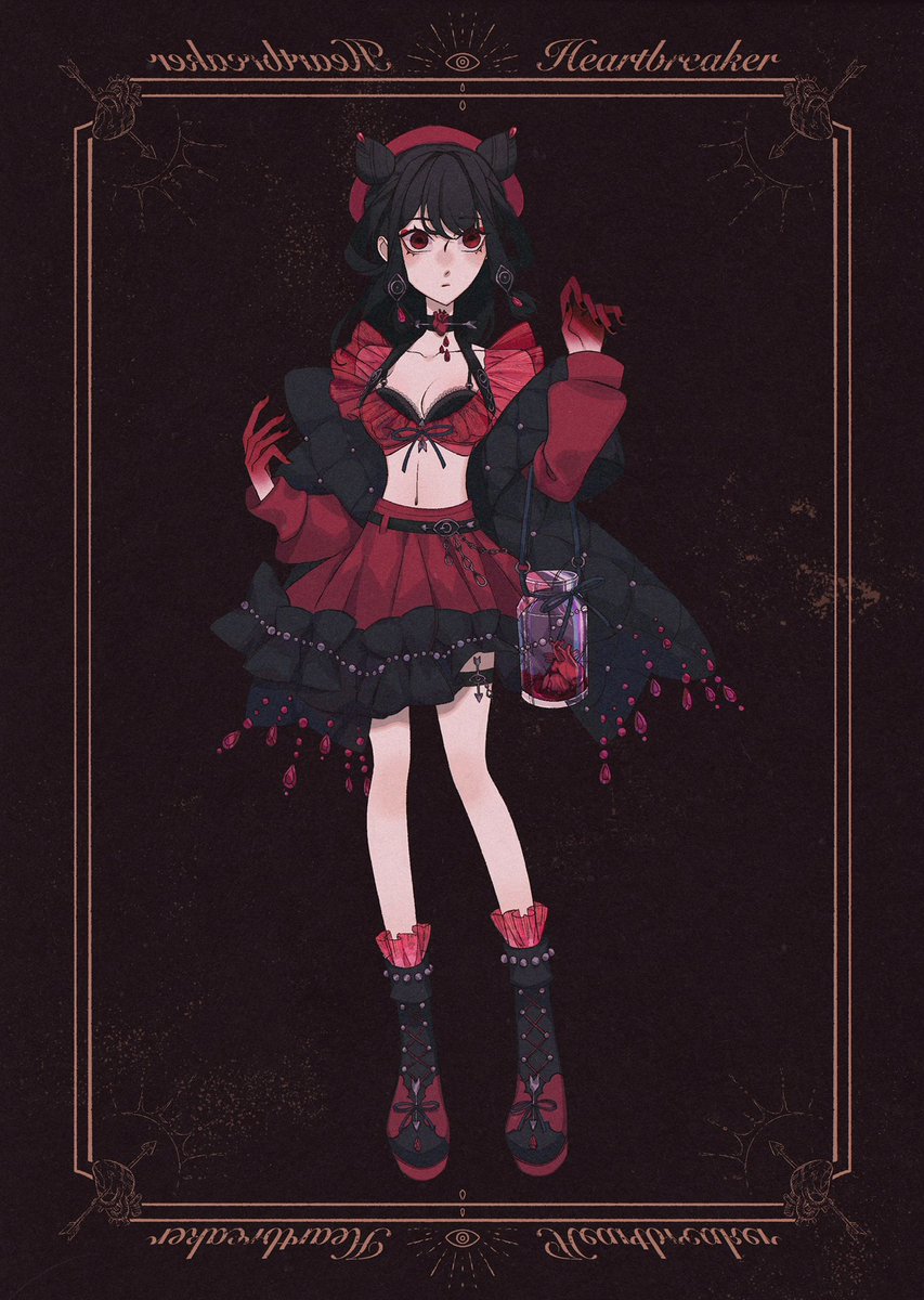 seekrain_'s tweet photo. “哭干眼泪吧，从出生起就是最下签。”
Reference for Kikoe’s Heartbreaker outfit. https://t.co/6bn8gWDL7D