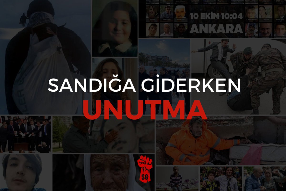 Seçime 9 gün kala unutulmaması gerekenler:

- 6 Şubat'ta yaşanan ve Türkiye'yi yasa boğan büyük depremde yardımların 2 gün sonra ulaştı. İNSANLAR ENKAZ ALTINDAYKEN İNTERNET KESİLDİ.

- Enflasyonu'un Allah'a emanet gitmesi, Dolar'ın 19 TL, Euro'nun 20 TL'yi geçmesi

- "TÜRKİYE'Yİ