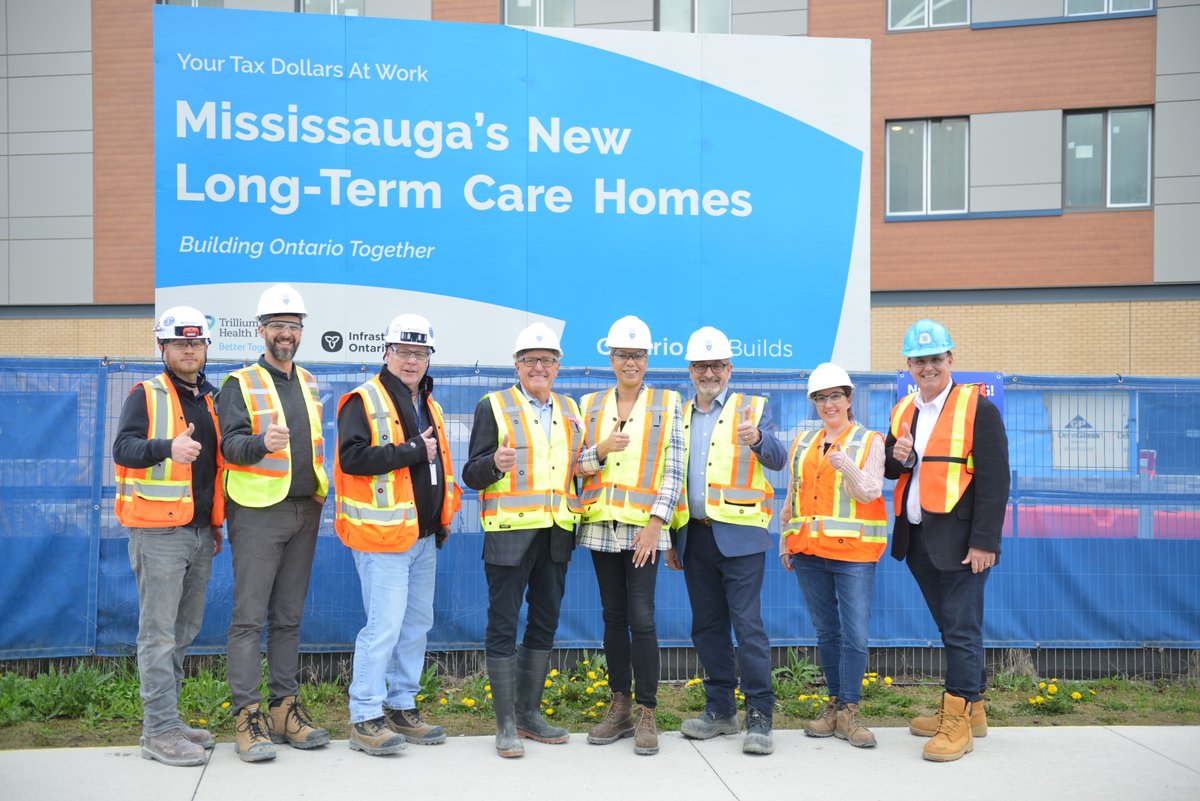 THP_hospital's tweet photo. Terrific afternoon touring LTC Minister @PaulCalandra and MPP @RudyCuzzetto around Wellbrook Place with @Partners_CH. With their support, we are adding 632 new long-term care beds in Mississauga through the Accelerated Build Pilot Program. The specialized services that will be offered include Behavioural Support Units, Bariatric rooms, and a Dialysis Centre for residents and the community.

Through this project, we are building a campus of care that will help integrate seniors care in the community.

Today was an excellent opportunity to show the progress on the project and discuss other ways we can serve the Mississauga community and improve access to care for the future. Thank you for your continued support and partnership!