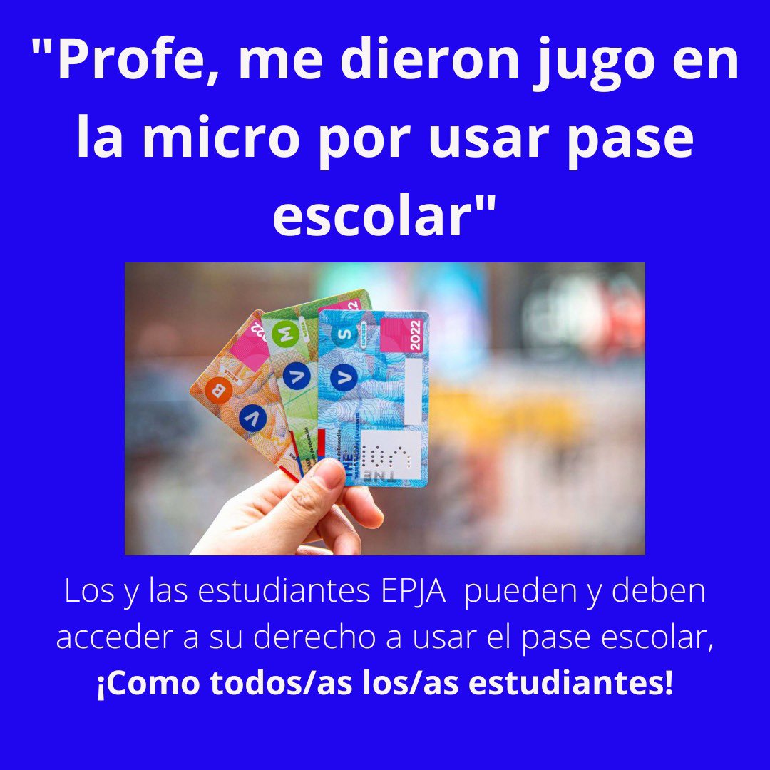 Supersibilin's tweet photo. Impedir que estudiantes de educación para jóvenes y adultos (EPJA) atenta contra su derecho a educación a lo largo de la vida. https://t.co/QqjrpJauXN