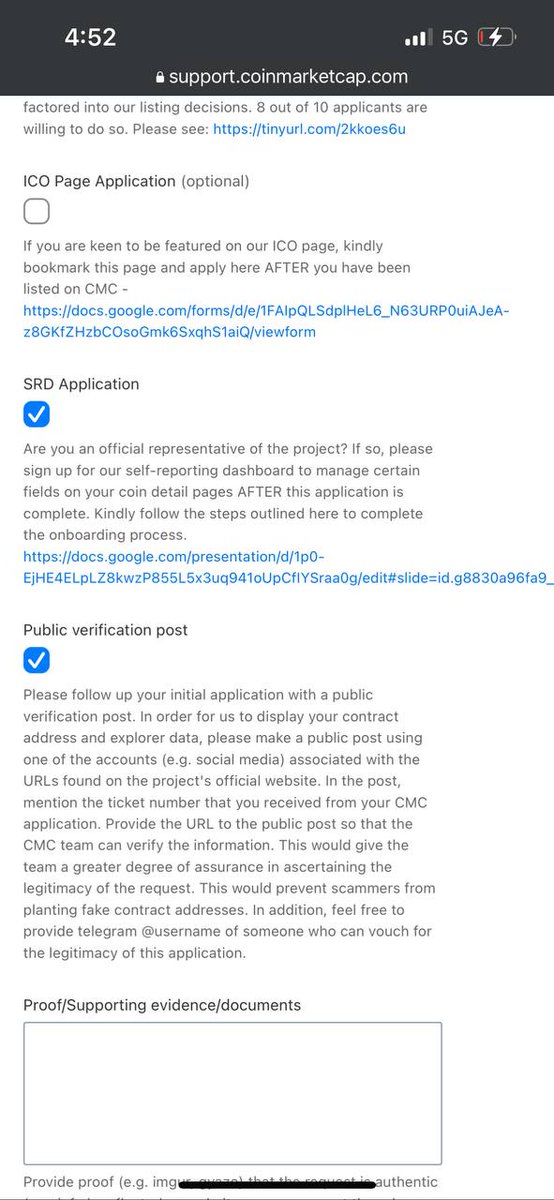 ErcBilly's tweet photo. CMC has been applied for. https://t.co/FeYAYlA3kM