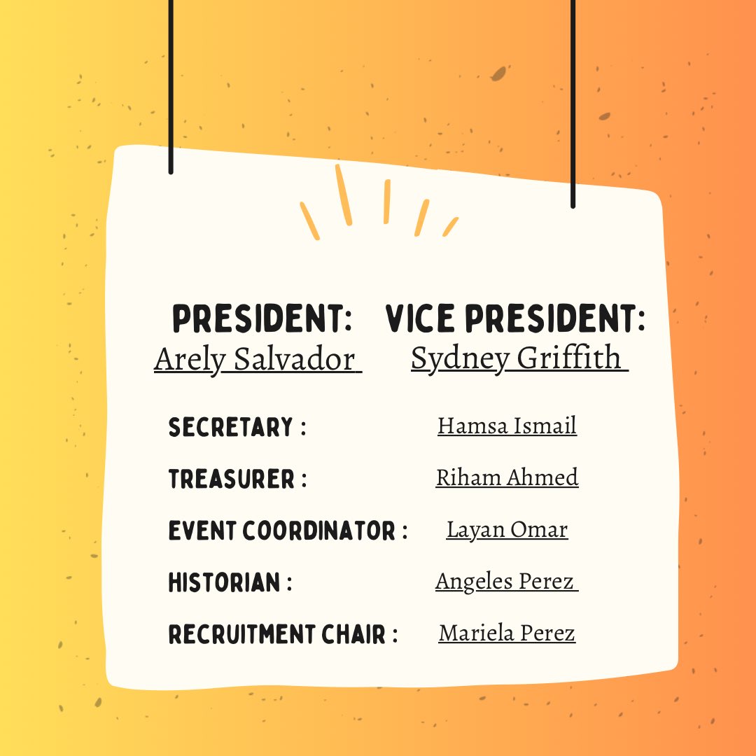 Our officer line up for the 2023-24 school year 💛💜