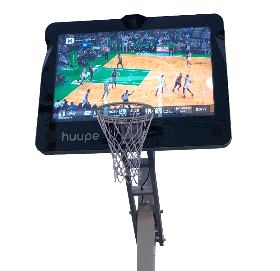 .<a href="/huupeofficial/">huupe</a> the world's first smart basketball hoop company, has opened pre-orders for its initial product with a high resolution screen serving as a backboard.

Not only does this hoop allow you to track your shots and give you access to training videos, you'll be able to