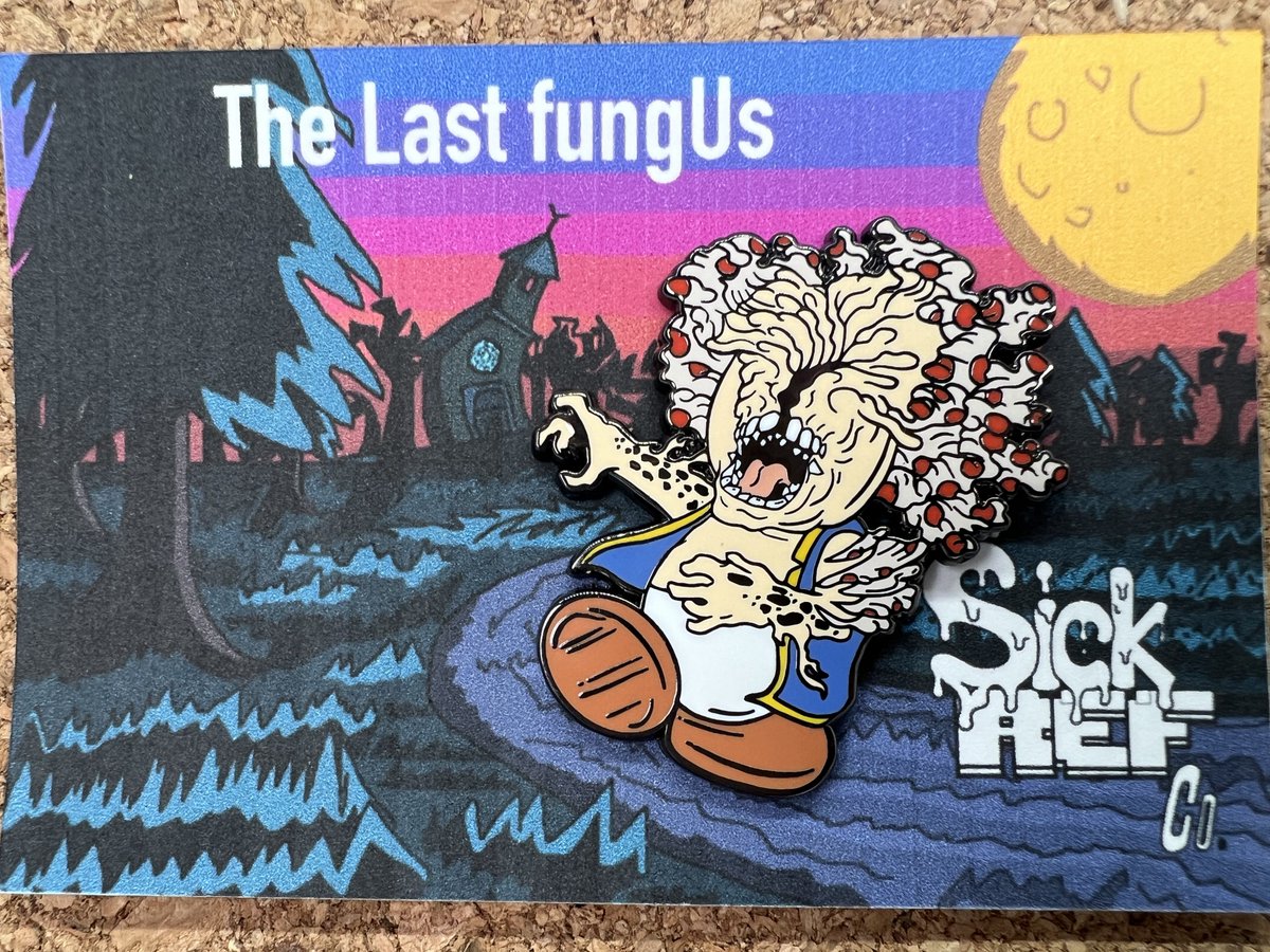 sickrefco's tweet photo. Pick up our newest pin “The Last FungUs” and help support our small business #enamelpins #TheLastOfUs #SuperMarioBros https://t.co/VQ4dvVNjG9