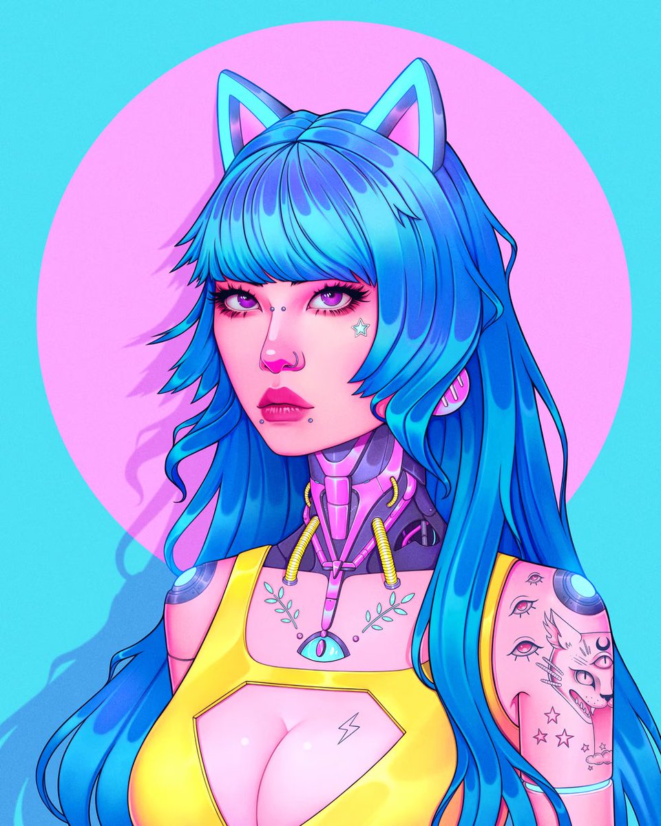 Continuing our Season 2 art giveaway extravaganza, we’re raffling this iconic <a href="/meowgress/">Meowgress</a> piece, entitled Whiskers! 

To enter for a chance to win, join the Disco Studios server and head to the giveaways channel! #NFTGiveaway