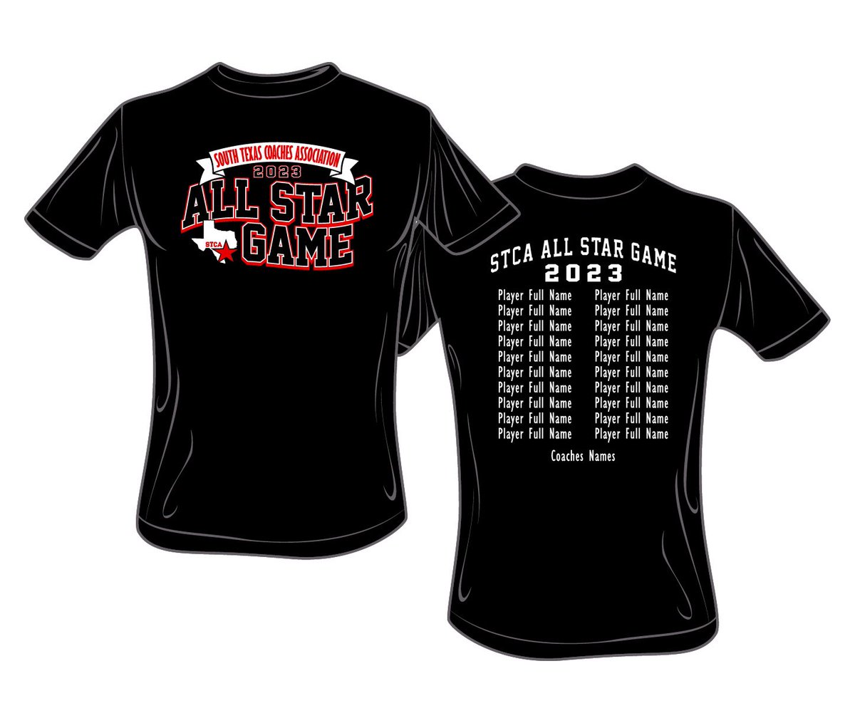 Tomorrow is the last day to pre-order your 2023 All Star t-shirts. One shirt for all games. Shirts must be ordered and paid for by tomorrow. Click the link to order and pay for your shirts: 

Order form:
forms.gle/e5TWhvqbD96A3z…

Cashapp: 
cash.app/$southtexasca
