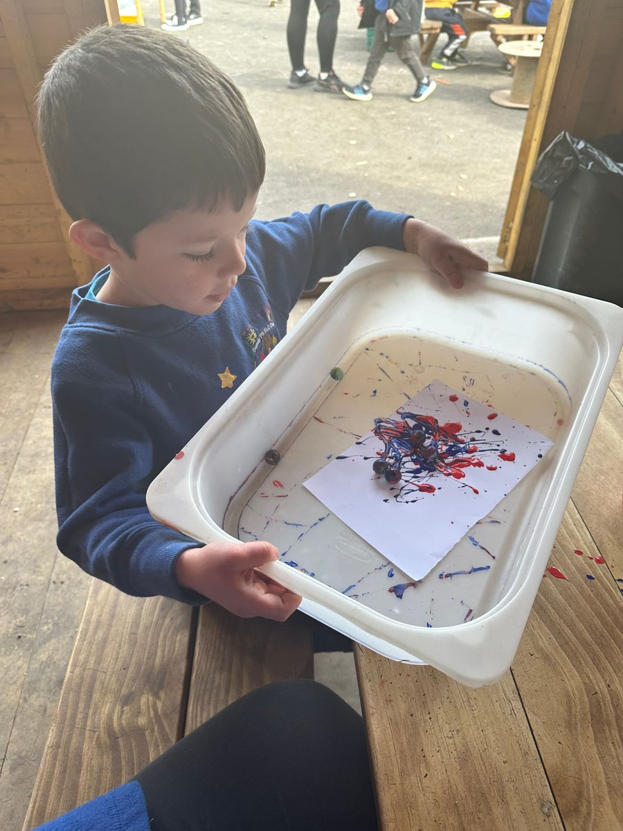 nurserydennyps's tweet photo. Using some of the coronation colours to make some special bunting for our outdoor area using different types of techniques and tools. https://t.co/Ud64u4tx9z