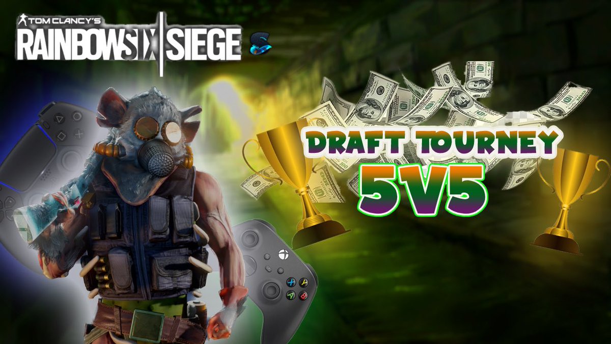 S9eemR6's tweet photo. 🏆5v5 Draft tourney🏆

⊱ Comp Players
⊱ 10 Roller Captains
⊱ 40 Players
⊱ $10 Entry
⊱ Subs Must be 0x’s
⊱ Bo1 First Rounders
⊱ Comp Maps, Faceit Settings
⊱ Payment Deadline 6:15PM EST

Tourney Discord
https://t.co/poE0Uht5tU

Tune into stream for draft picks 6:00PM EST
https://t.co/X9cC1qjIMK