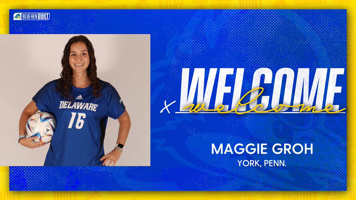 Maggie and the Blue Hens are a perfect match! 😁