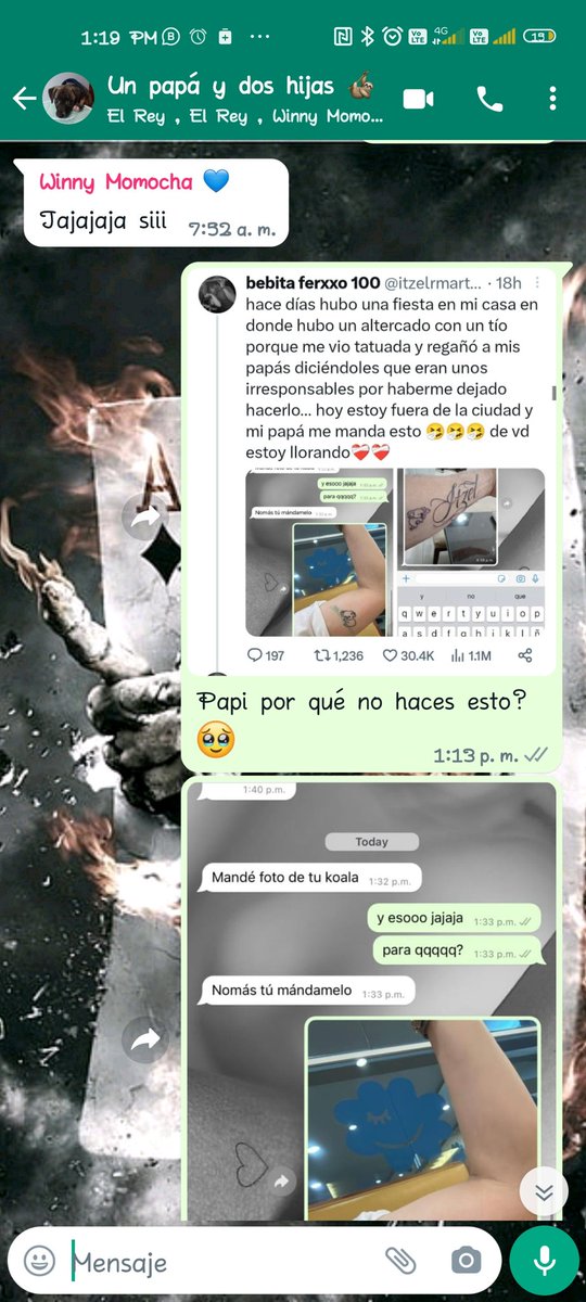 MelyZabaletaL's tweet photo. @itzelrmartinezf Le envié tu historia a mi papá y me salió con ésto JAJAJAJAJA https://t.co/iKR49EbNvV
