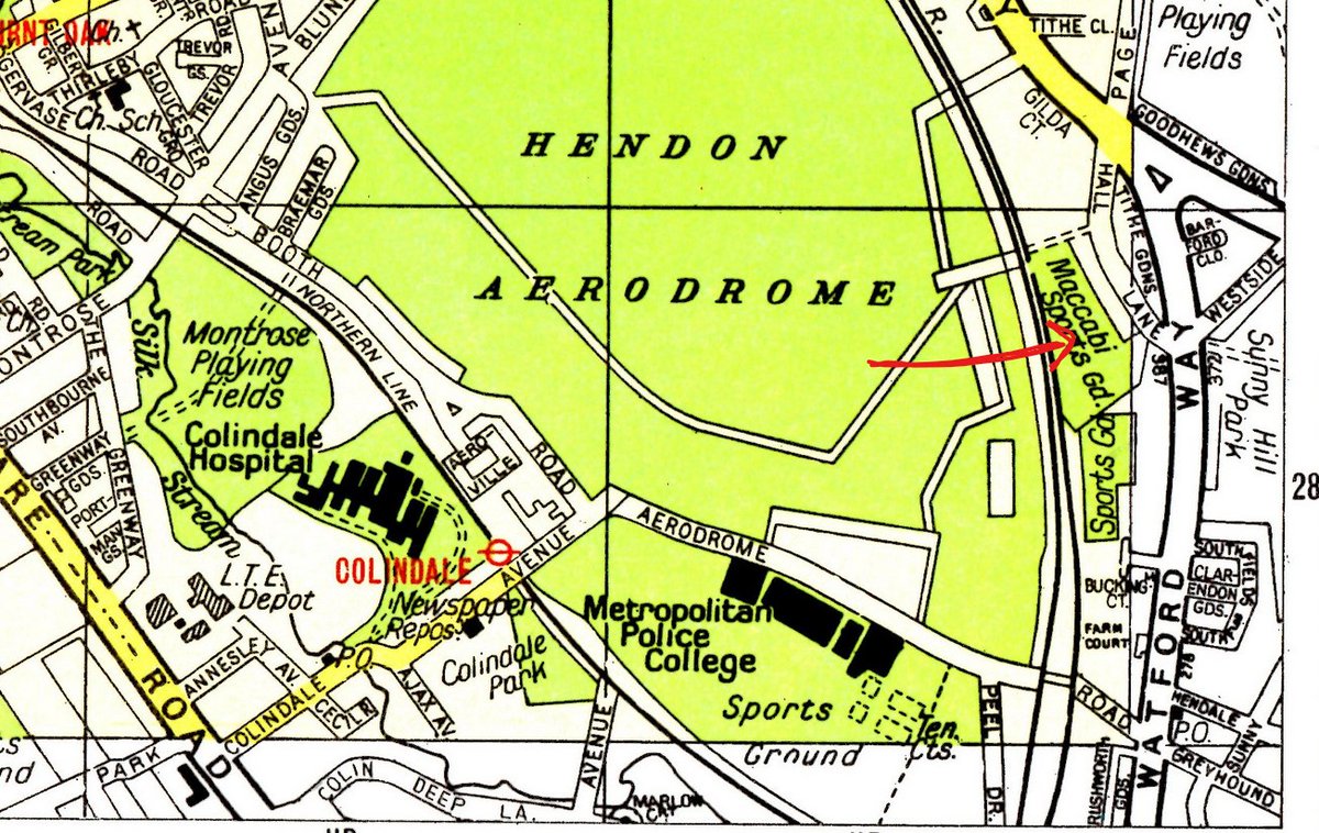 Vince Taylor on Twitter "Wingate FC played at the Maccabi Stadium in Hall Lane, Hendon from