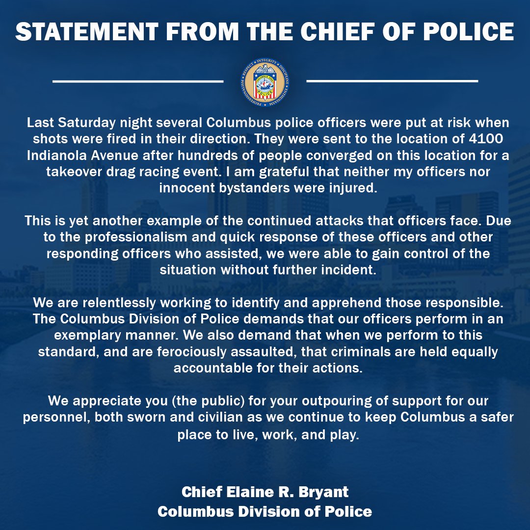 Columbus Division of Police tweet media