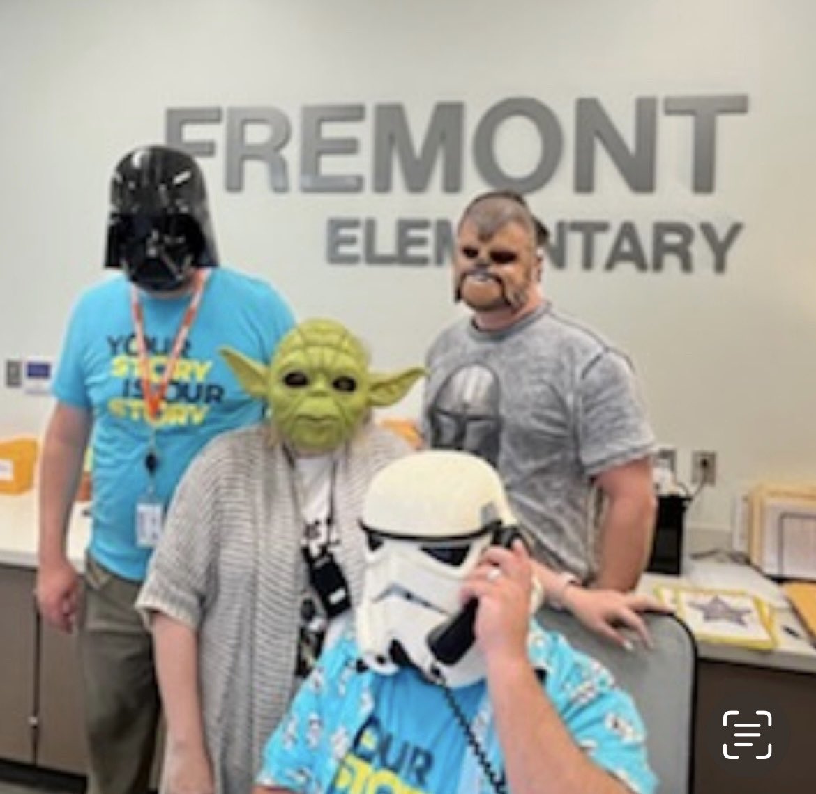 Taking care of business on Star Wars Day!