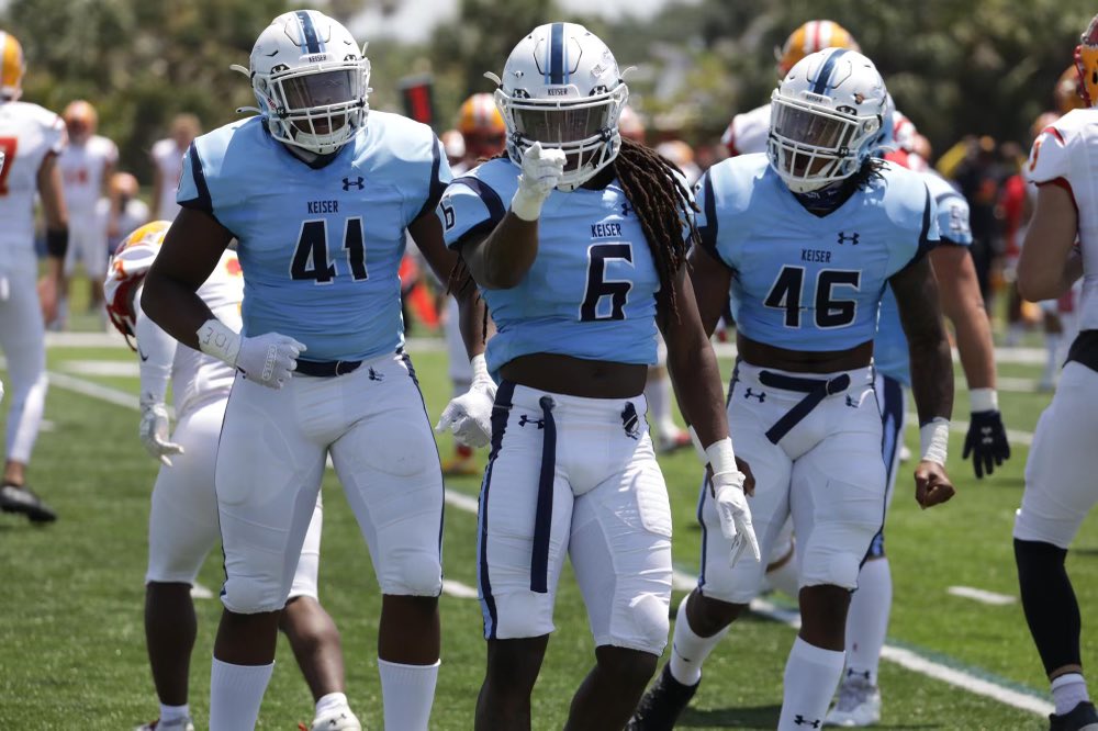 After a great conversation with @zackrowens & @CoachO_13 I’m Blessed to receive a(n) offer from Keiser university 🔵⚪️ @TBTFootball