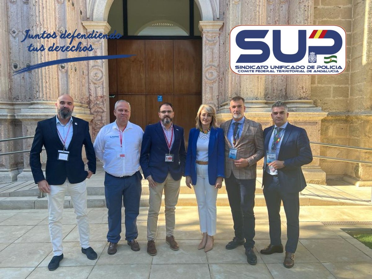 Sup_Policia's tweet photo. Finaliza el #CongresoFederal de @supandalucia con un broche de oro⤵️
🤝Agradecemos al @ppandaluz que haya presentado la #ProposiciónNoDeLey en el @ParlamentoAnd para conseguir la declaración del #CampoDeGibraltar como #ZonaEspecialSingularidad para mejorar la #Seguridad en #Cádiz https://t.co/ewxEz8ZLa0