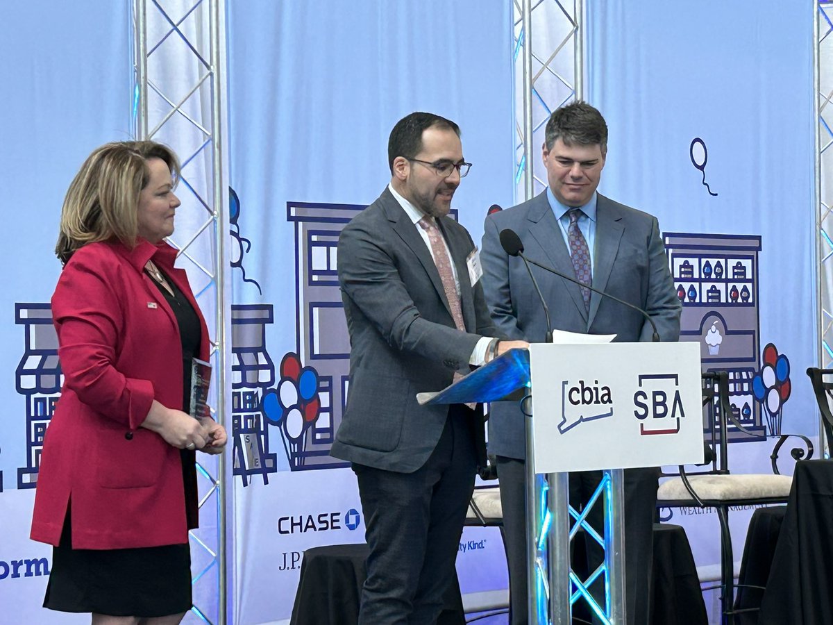 CBIANews's tweet photo. Pedro Soto, CEO of #PlainvilleCT-based Hygrade Precision Technologies, accepts the @SBA_Connecticut manufacturer of the year award. #MadeinCT #manufacturing #NationalSmallBusinessWeek https://t.co/sjbkxd5Jvj