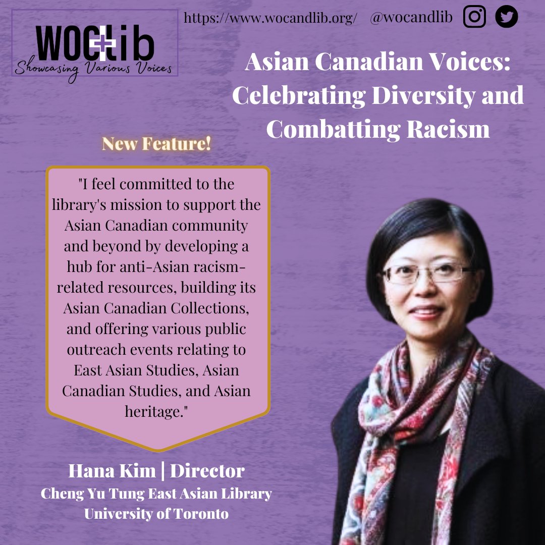 wocandlib's tweet image. New Feature! Asian Canadian Voices: Celebrating Diversity and Combatting Racism by - @ThisIsHKim
wocandlib.org/features/2023/…
#librarytwitter #libraries #pocinlis #academiclibraries #publiclibraries #BIPOCinLIS #archives #CCNCTO #APALA #CEAL