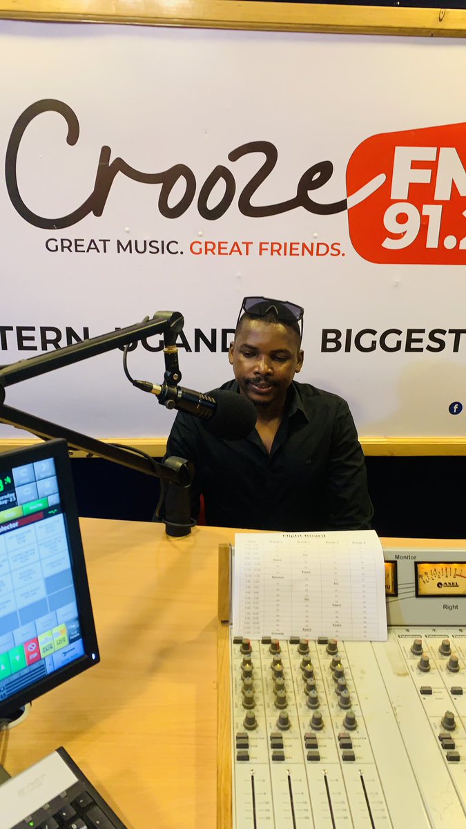 eddiespikaagaba's tweet image. Live on Western Uganda’s biggest radio @912CroozeFM with @BabyDosh14 #Hitselector proudly powered by @mtnug. (the official sponsors)of #TugendeMukikadde slated for 13th May @hotrianglembra. Dial #170*86# to download tunes and win some tickets.