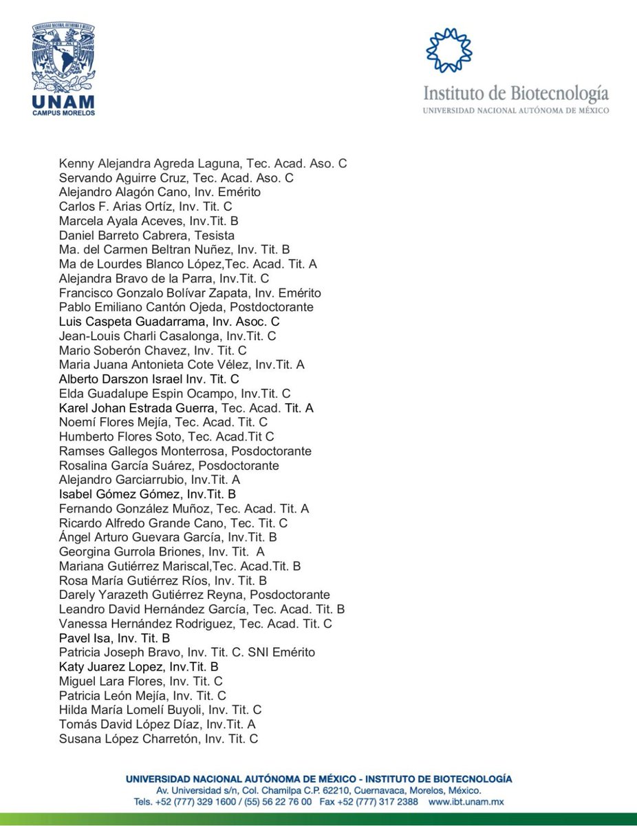 BValderramaB's tweet photo. 🧬Esto tampoco les va a gustar a los fans de la Ley Buylla 🧬

La comunidad académica del @ibt_unam expresa en una carta abierta su indignación y zozobra por el rumbo que puede tomar la investigación en México a raíz de la implementación de la Ley General de Ciencia del Conacyt. https://t.co/yzcjMRIbAs